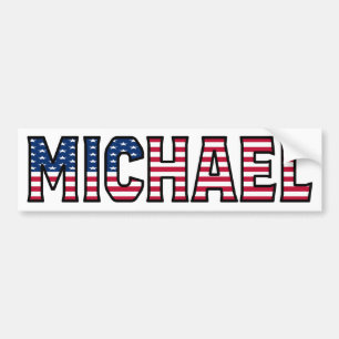 Michael Nom Prénom USA Autocollants Autocollants