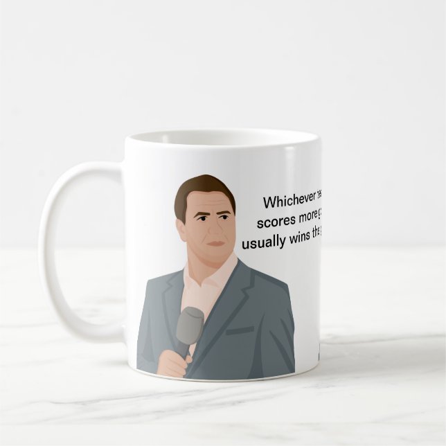 Michael Owen Mug- Whoever wins the game  Coffee Mug (Left)