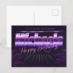 Michael Prénom Anniversaire de la carte postale
