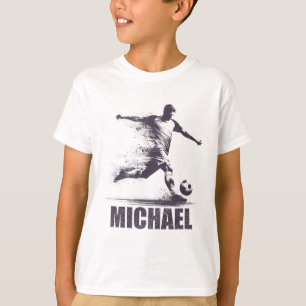 Michael Soccer Boys Personalized First Name Michae T-Shirt