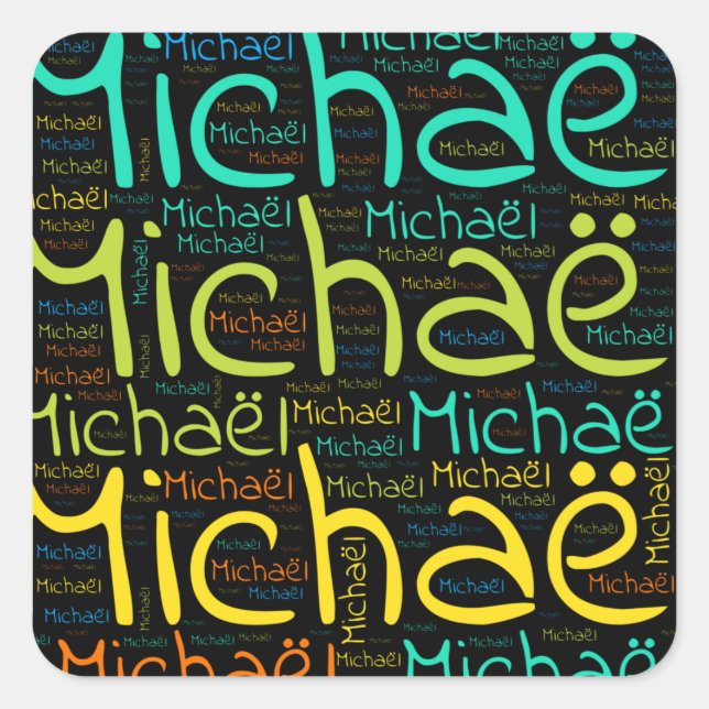 Michael Square Sticker (Front)