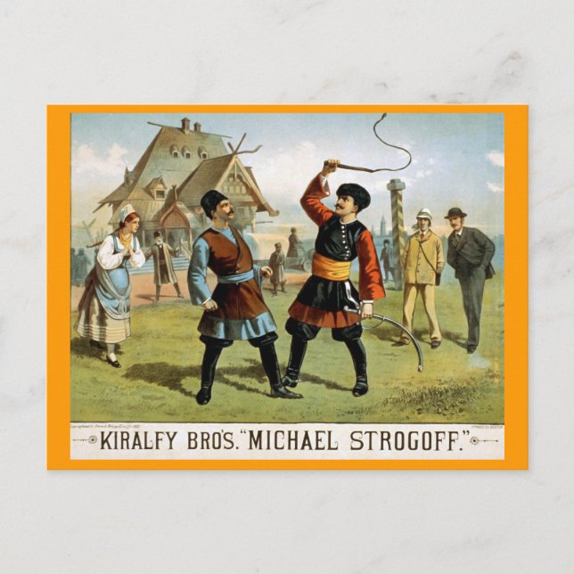 "Michael Strogoff" Vintage Theatre Postcard (Front)