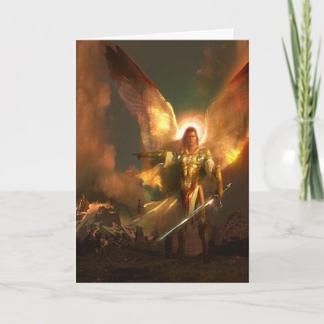 Michael the Archangel Card (Front)