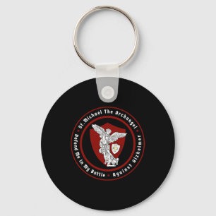 Michael The Archangel Help Me Against Alzheimerhei Keychain