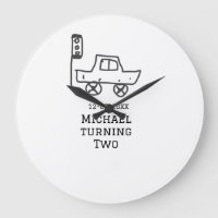 Michael turning two birthday toy car traffic light