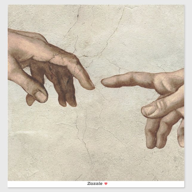 Michaelangelo hands creation adam god (Sheet)