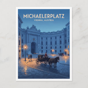 Michaelerplatz Vienna Austria Postcard