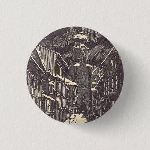 Michael's Gate in Bratislava, Slovakia 1 Inch Round Button
