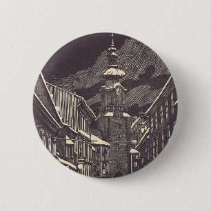 Michael's Gate in Bratislava, Slovakia 2 Inch Round Button