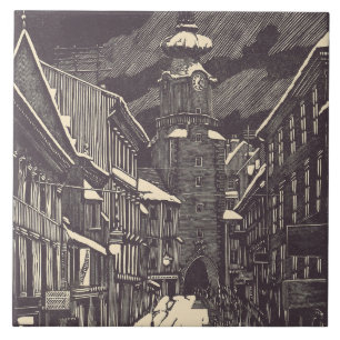 Michael's Gate in Bratislava, Slovakia Tile