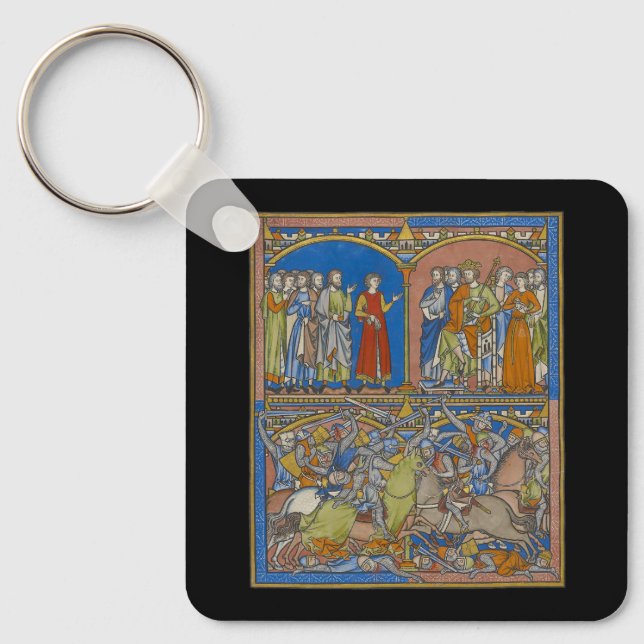 Michal's Dowry, A Bloody Struggle Keychain (Front)