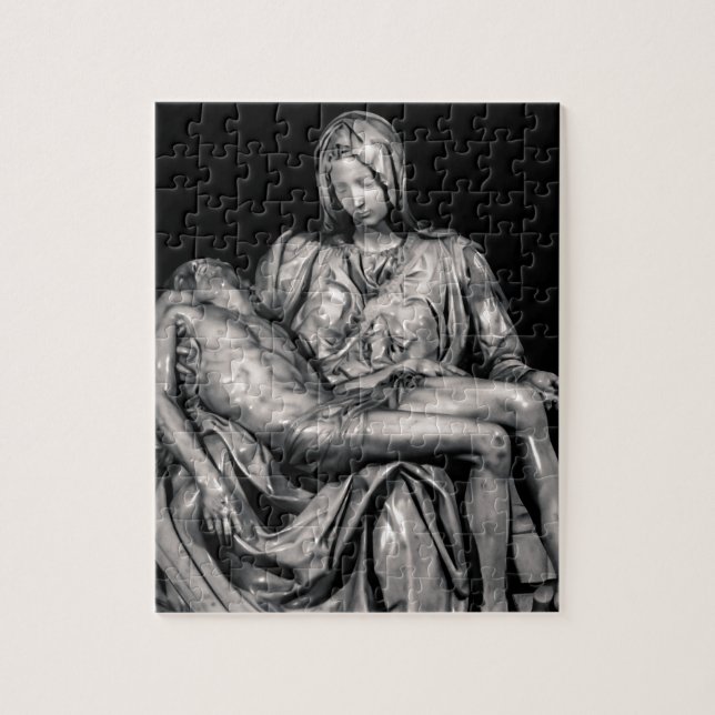 Michealangelo Masterpiece La Pieta Sculpture Jigsaw Puzzle (Vertical)