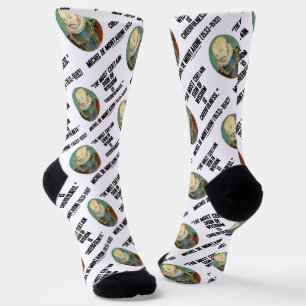 Michel de Montaigne Sign Of Wisdom Cheerfulness Socks