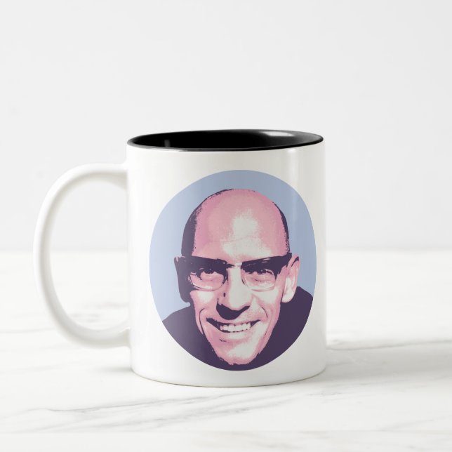 Michel Foucault Two-Tone Coffee Mug (Left)