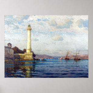 Michel Zeno Diemer The Ahırkapı Lighthouse Poster