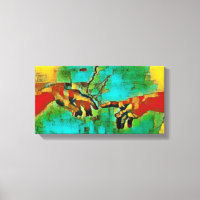 Michelangelo Abstract Creation of Adam (Colourful)