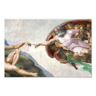 Michelangelo Buonarroti's The Creation of Adam (ci Photo Print