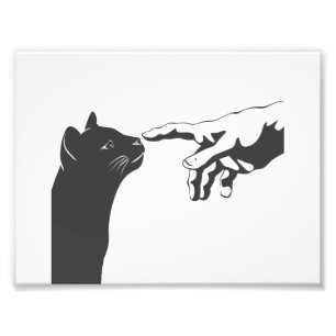 Michelangelo Cat - Choose background color Photo Print