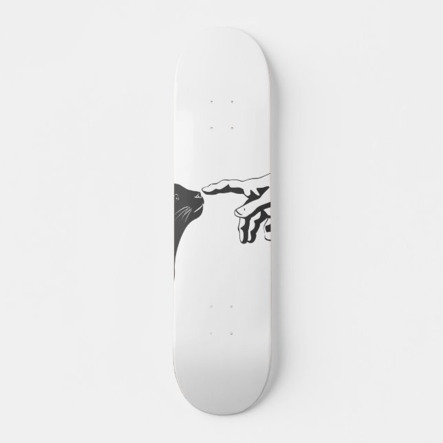 Michelangelo Cat - Choose background color Skateboard (Front)