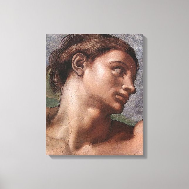 Michelangelo Creation Adam God Art Canvas Print (Front)