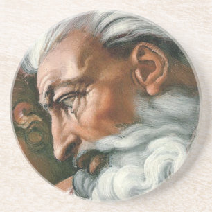 Michelangelo Creation Adam God Art Coaster