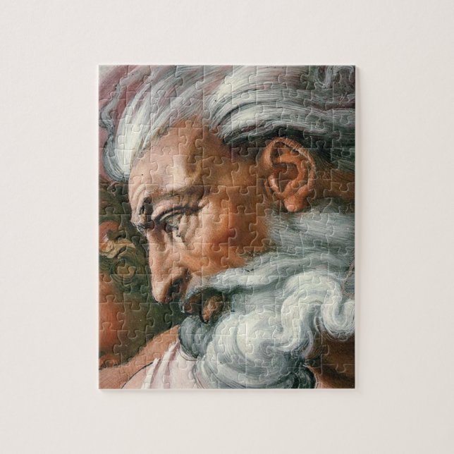 Michelangelo Creation Adam God Art Jigsaw Puzzle (Vertical)