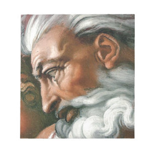 Michelangelo Creation Adam God Art Notepad