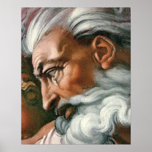 Michelangelo Creation Adam God Art Poster