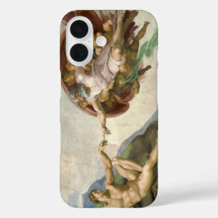 Michelangelo Creation of Adam Art iPhone 16 Case