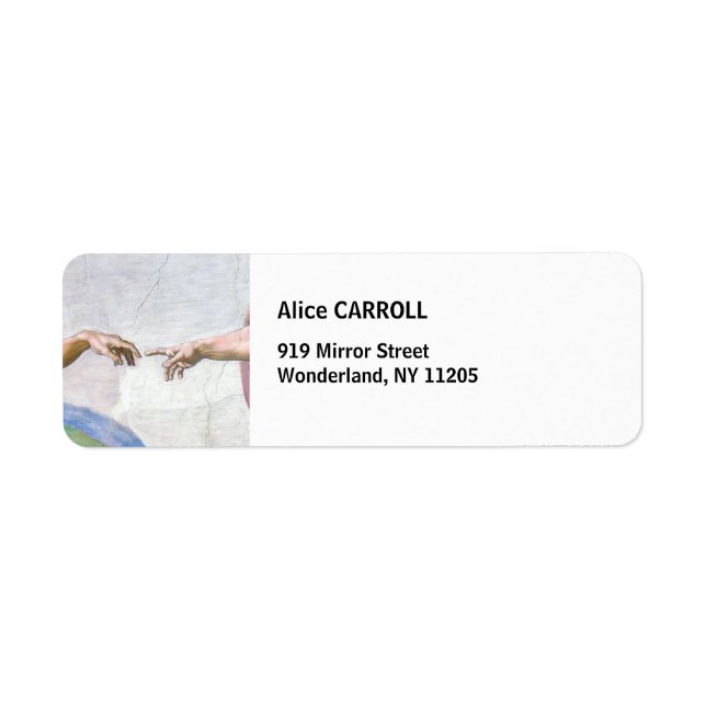 Michelangelo - Creation of Adam Isolated (Front)