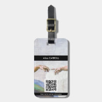 Michelangelo - Creation of Adam Isolated - QR Code
