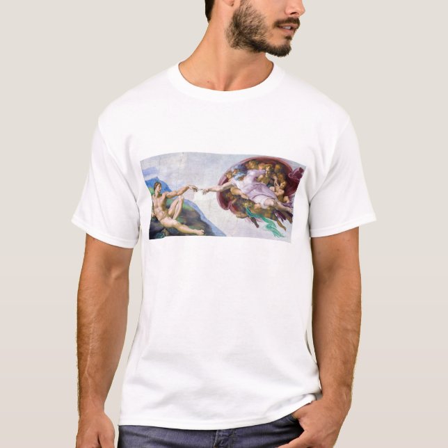 Michelangelo - Creation of Adam Isolated T-Shirt (Front)