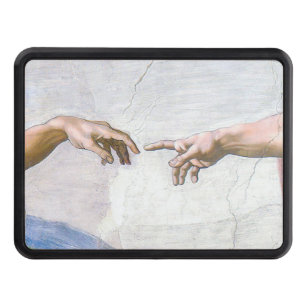 Michelangelo - Creation of Adam Isolated Trailer Hitch Cover