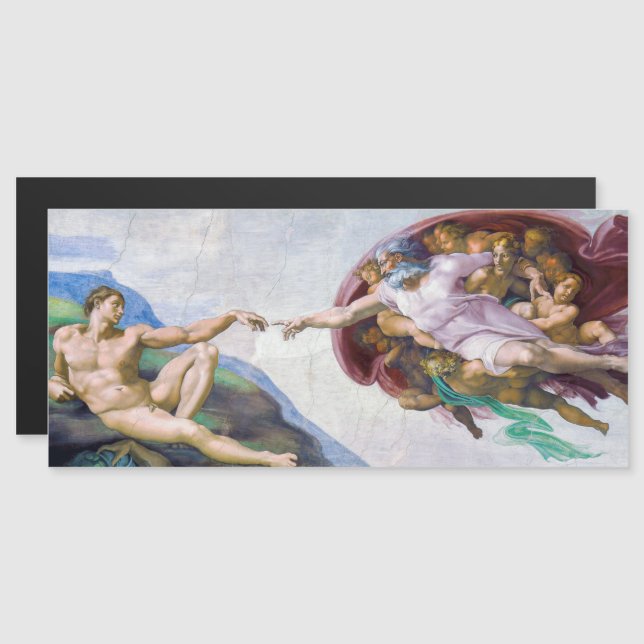 Michelangelo - Creation of Adam Magnetic Card (Front/Back)