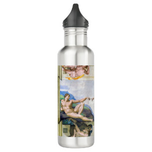 Michelangelo - Creation of Adam, Sistine Chapel's 710 Ml Water Bottle