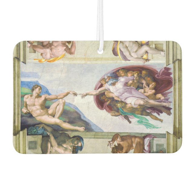 Michelangelo - Creation of Adam, Sistine Chapel's Air Freshener (Front)