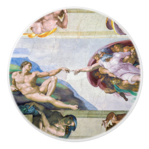 Michelangelo - Creation of Adam, Sistine Chapel's Ceramic Knob