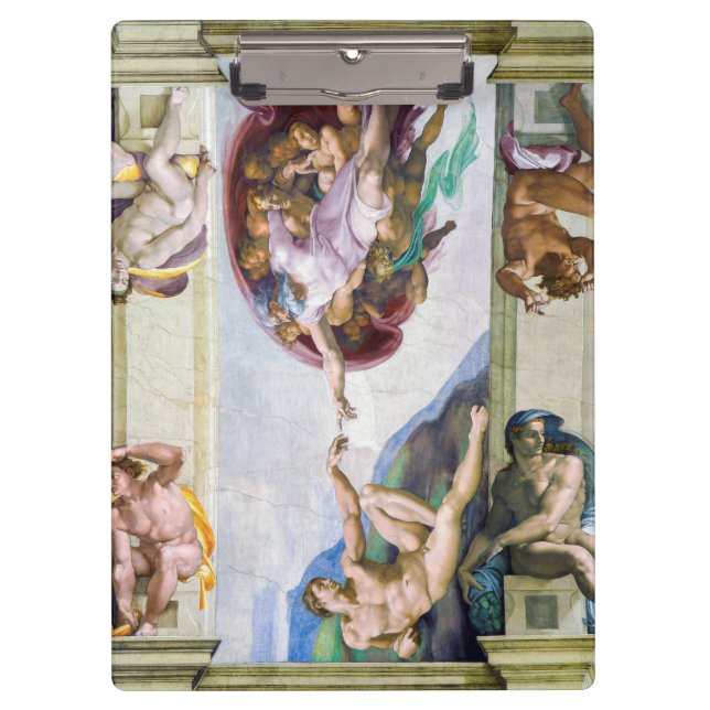 Michelangelo - Creation of Adam, Sistine Chapel's Clipboard (Front)