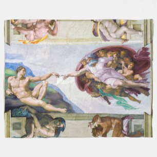 Michelangelo - Creation of Adam, Sistine Chapel's Fleece Blanket