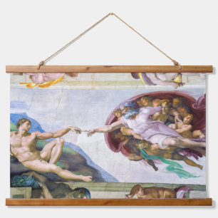 Michelangelo - Creation of Adam, Sistine Chapel's Hanging Tapestry