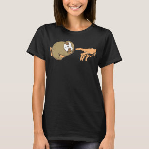 MichelAngelo Creation of Adam Sloth Chiller Sloth T-Shirt