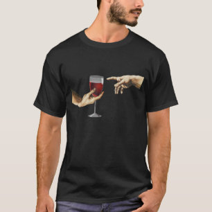 Michelangelo Creation Of Adam Vintage Art T-Shirt