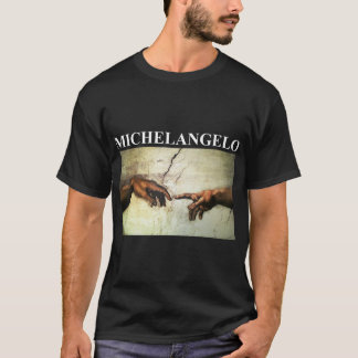 Michelangelo Creation Of Adam Vintage Art T-Shirt