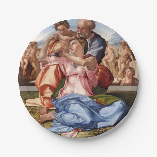 Michelangelo -Doni Tondo Paper Plate (Front)
