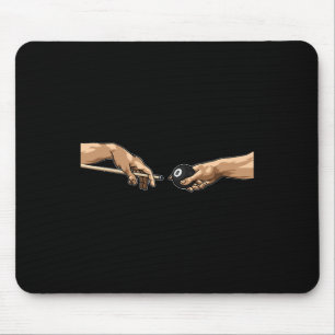 Michelangelo Hands Creation Of Adam Pool Billiards Mouse Pad