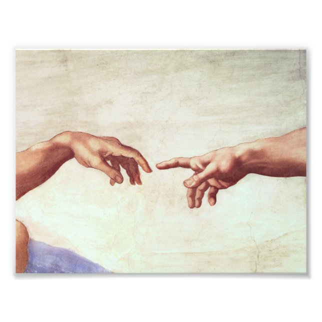 Michelangelo Hands Photo Print (Front)