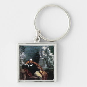 Michelangelo in his Studio Keychain