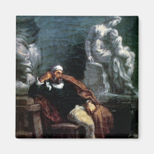 Michelangelo in his Studio Magnet