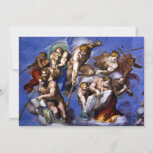 Michelangelo - Last Judgment (detail) card