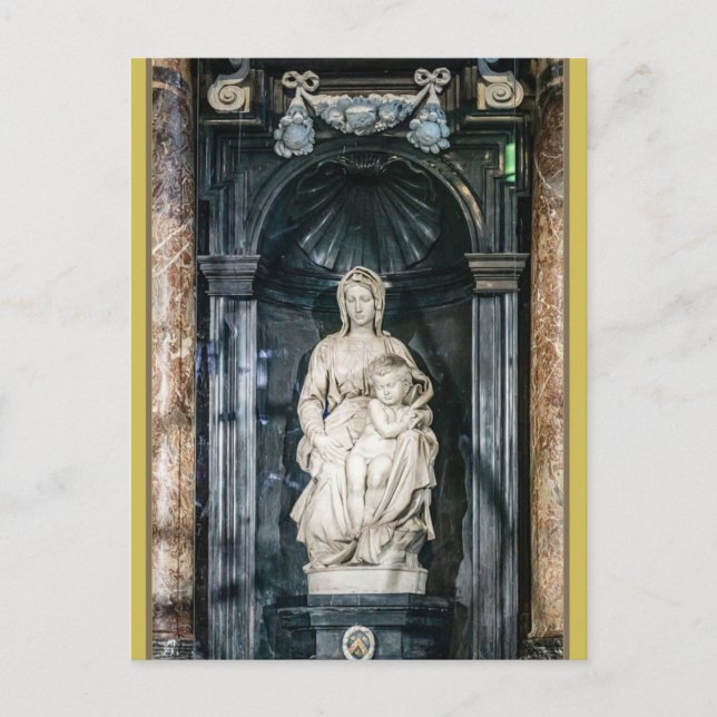 Michelangelo Madonna de Bruges Carte postale (Devant)